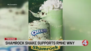 Shamrock Shakes supporting Ronald McDonald House of WNY