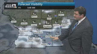 Patchy fog follows tonight's showers