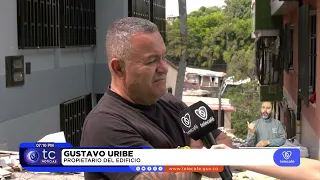 Families in Leningrado 2, Pereira, evacuate homes due to risk of collapse