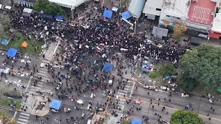 Funeral Indio Solari, toma aerea