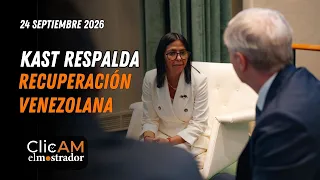 Kast backs Venezuela's recovery and Delcy promises undated elections | ClicAM