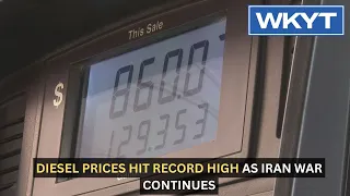 Diesel prices hit record high as Iran war continues
