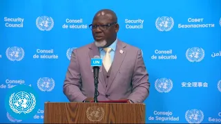 Election of the next Secretary-General | SC President's Media Stakeout | United Nations