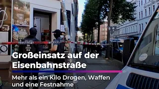 Eisenbahnstraße Leipzig: Police find drugs and weapons | Sachsen Fernsehen