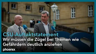 CSU-Sommerklausur: Gemeinsames Auftakt-Statement von Hoffmann und Söder | 27.07.26