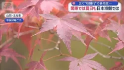 Widespread "Autumn Skies" Across the Country... Summer-like Temperatures in Kanto While Parts of ...