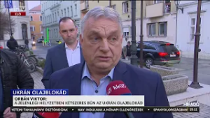 Orbán Viktor: A jelenlegi helyzetben kétszeres bűn az ukrán olajblokád - HírTV