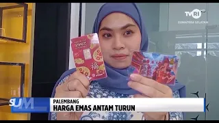 SUMSEL TODAY - ANTAM GOLD PRICE DROPS