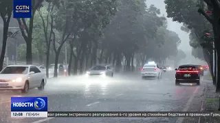 Typhoon, the 12th of the year for China, weakens to a tropical depression