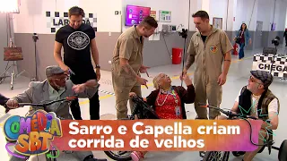 Sarro and Capella cross the line and hold a grandma competition | Comédia SBT (07/25/26)