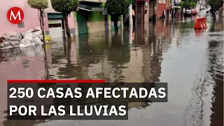 Tláhuac floods after 20 years without drainage works; rain in 6 boroughs affects 250 homes