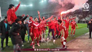 شـــاهد.. لاعبو شباب بلوزداد قلبوها بالشطيح بعد الإطاحة بالمولودية والتأهل إلى المربع الذهبي