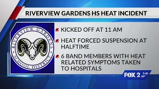 Six from Riverview Gardens marching band treated for ‘heat-related symptoms’ during football game