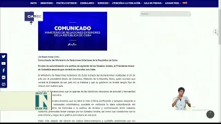 Cuban Foreign Ministry rejects decision by Colombian president-elect