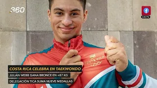 Julian Webb makes history for Costa Rica in taekwondo