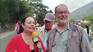 Ezequiel Pérez ex diputado Asamblea Nacional de visita en el Santo Cristo de La Grita