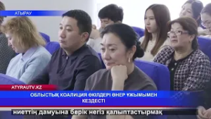 ОБЛЫСТЫҚ КОАЛИЦИЯ ӨКІЛДЕРІ ӨНЕР ҰЖЫМЫМЕН КЕЗДЕСТІ