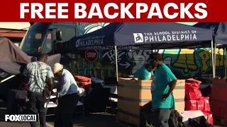 Ring the Bell Bus tour gives Philadelphia students 12,000 free backpacks ahead of school year
