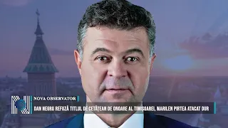 Dan Negru turns down Timisoara honorary citizenship, Marilen Pirtea fiercely attacked