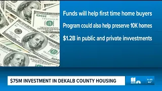 DeKalb County allocates $75 million to support first‑time buyers, affordable housing