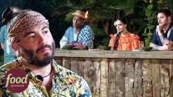 Undercooked Seafood Causes Shocking Elimination! | Chopped: Castaways