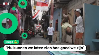 These children in Indonesia get sports lessons on the street