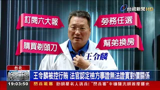 逆轉！ 史上最大獄政弊案 王令麟.北監前副典獄長無罪