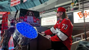Greazy Keyz Brings the Energy to Charlotte Checkers Hockey