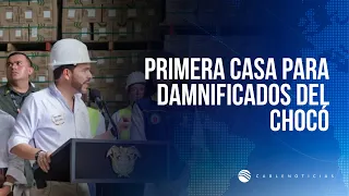 Earthquake in Colombia: Government delivers first home to victims and announces 1,000 houses
