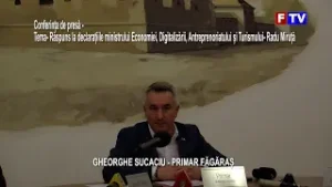 Conferința de presă Gheorghe Sucaciu- primar Făgăraș