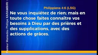 ON NE PRIE PAS DANS L'INQUIÉTUDE