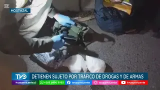Subject arrested with over a kilo of cocaine and weapons during inspection in San Francisco de Mo...