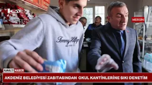 AKDENİZ ZABITASI OKUL KANTİNLERİNİ DENETLEDİ @Kanal33mersin