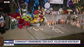 Community remembers teen shot, killed near Westbury