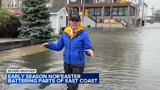 A persistent nor'easter batters US Northeast, causing coastal flooding, outages and at least 1 death