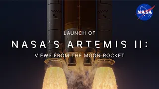 Launch of NASA's Artemis II: Moon Rocket Camera Views