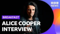 Alice Cooper says he's 'totally opposite' to his on-stage persona | BBC News