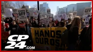 Ontario students rally outside Queen’s Park to protest OSAP changes