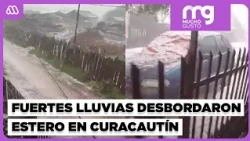 Rain and hail cause flash flooding in Curacautín: "Those 45 minutes were terrifying"