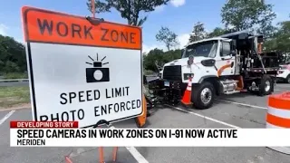 Interstate 91 work zone speed cameras go live in Meriden