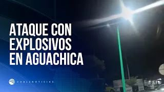 Aguachica: Police station attacked with explosives dropped by drones