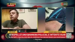 Atropelló una barrera policial e intentó huir en Capiatá