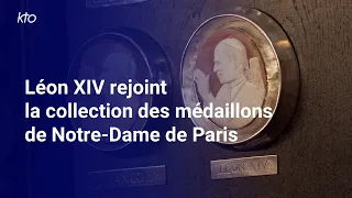 Les médaillons des papes à Notre-Dame : un nouveau portrait à l'effigie de Léon XIV