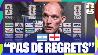 "NO REGRETS" for TUCHEL after England's elimination by Argentina