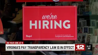 Virginia pay transparency law now requires salary ranges on job listings