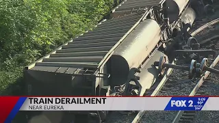 Train derailment near Eureka; no injuries reported