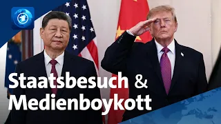 Chinas Staatschef besucht Trump in den USA: Viele Konfliktthemen und Medienboykott
