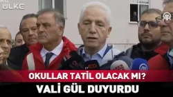 İstanbul'da Pazartesi Okullar Tatil Edilecek Mi? Vali Gül Duyurdu #Sondakika