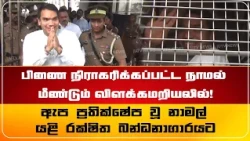 பிணை நிராகரிக்கப்பட்ட நாமல் மீண்டும் விளக்கமறியலில்!
