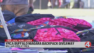 YMCA Buffalo Niagara hosts backpack giveaway